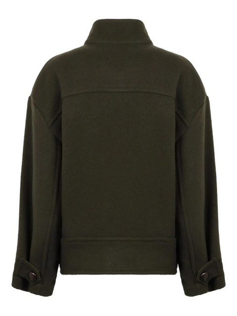 ISABEL MARANT high-neck button-fastening jacket - Green - zdjęcie produktu nr 2