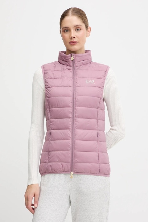 EA7 Emporio Armani bezrękawnik kolor różowy przejściowy AF12477.7W000472 - zdjęcie produktu nr 1