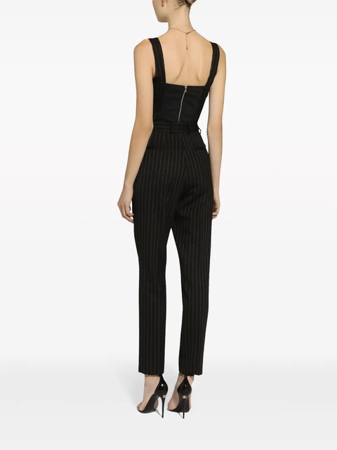 Dolce & Gabbana pinstriped bustier top - Black - zdjęcie produktu nr 2