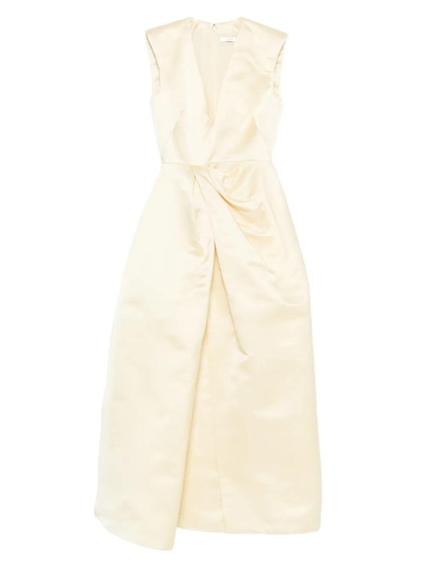 Givenchy V-neck twisted dress - Neutrals - zdjęcie produktu nr 1