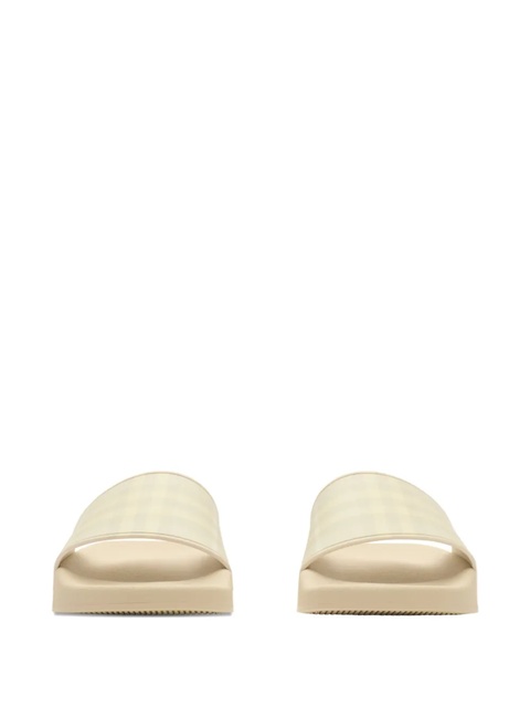 Burberry check-print slides - Neutrals - zdjęcie produktu nr 1