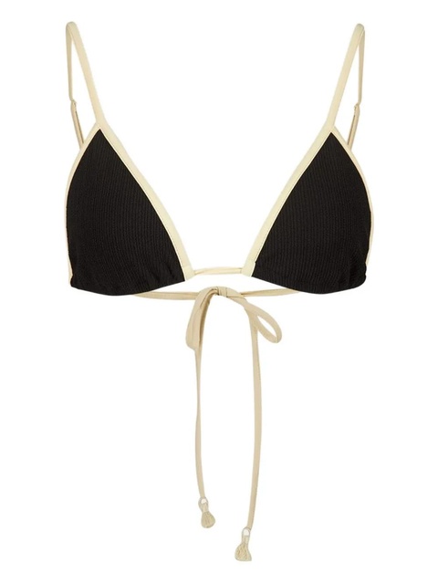 Johanna Ortiz Playa del Rio triangle bikini top - Black - zdjęcie produktu nr 2