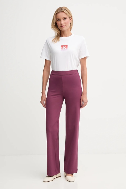 Calvin Klein Jeans t-shirt bawełniany damski kolor biały LV047D874G - zdjęcie produktu nr 1
