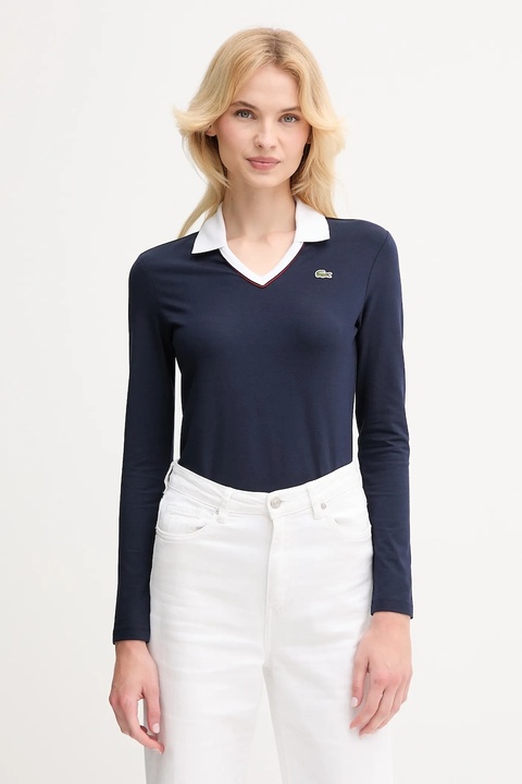 Lacoste longsleeve kolor granatowy DF7785 - zdjęcie produktu nr 1