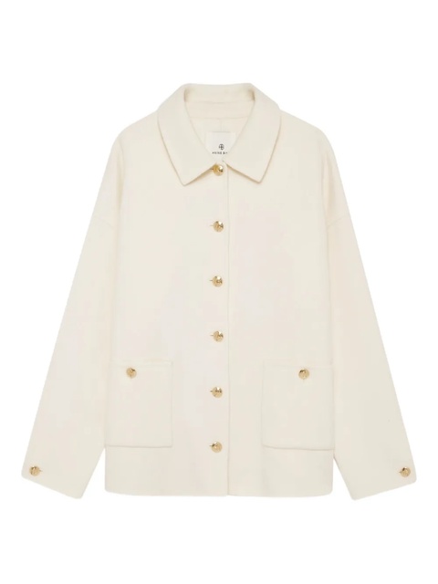 ANINE BING button-fastening patch-pocket jacket - Neutrals - zdjęcie produktu nr 1