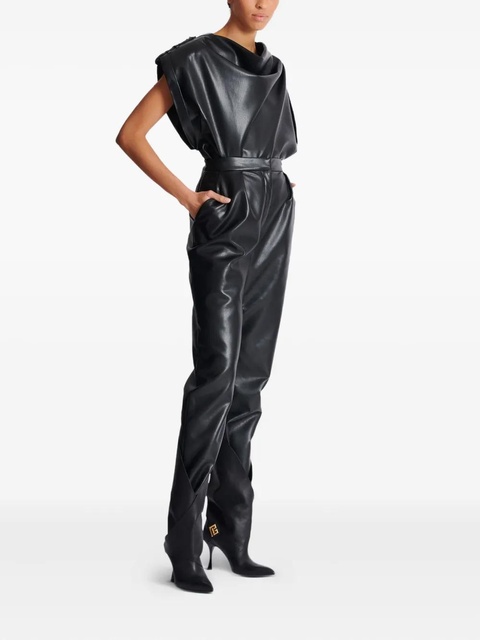 Balmain pleat-detailing trousers - Black - zdjęcie produktu nr 2