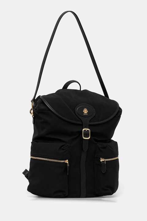 Bally plecak damski kolor czarny duży gładki WAK00X - zdjęcie produktu nr 2
