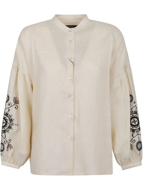 Weekend Max Mara embellished-sleeve blouse - Neutrals - zdjęcie produktu nr 1