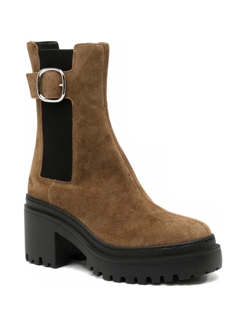 Giuseppe Zanotti 80mm suede Chelsea boots - Brown - zdjęcie produktu nr 1