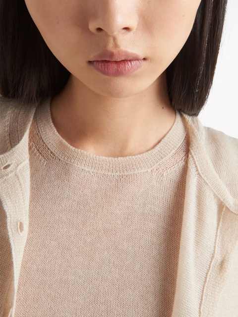 Prada layered cashmere jumper - Neutrals - zdjęcie produktu nr 2