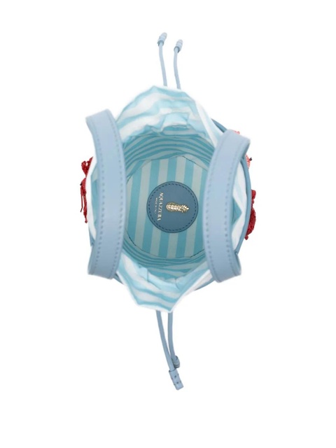 Aquazzura mini Marea sea-life straw bucket bag - Neutrals - zdjęcie produktu nr 2