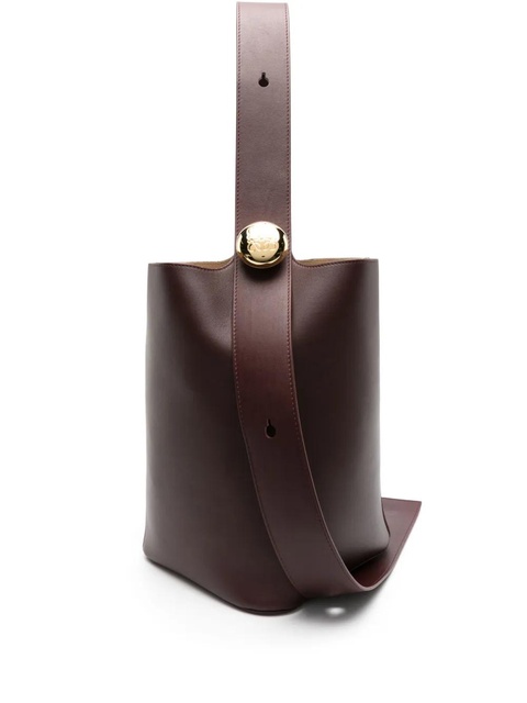 LOEWE Pebble leather bucket bag - Red - zdjęcie produktu nr 1