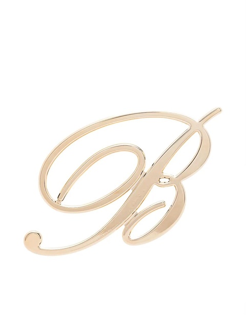 Blumarine logo-plaque earring - Gold - zdjęcie produktu nr 1