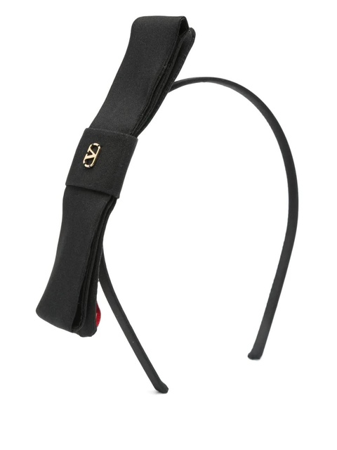 Valentino Garavani VLogo Signature headband - Black - zdjęcie produktu nr 1