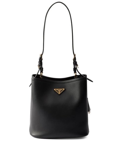 Prada medium leather shoulder bag - Black - zdjęcie produktu nr 1