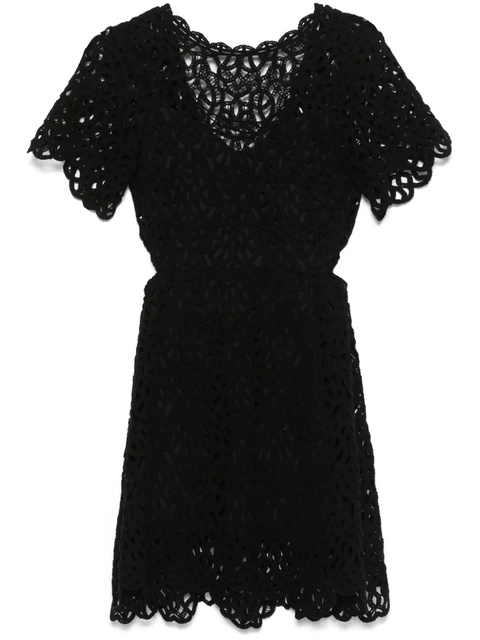 Maje crochet-knit mini dress - Black - zdjęcie produktu nr 1