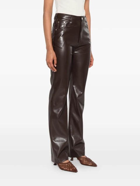 Nanushka five-pocket leather trousers - Brown - zdjęcie produktu nr 2