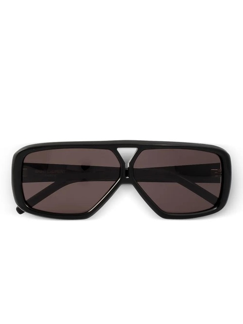 Saint Laurent Eyewear double-bridge sunglasses - Black - zdjęcie produktu nr 1