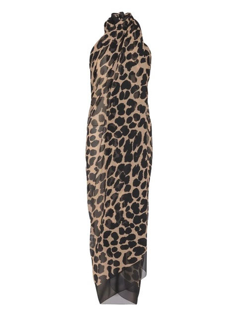 Balmain leopard-print cover-up - Brown - zdjęcie produktu nr 1