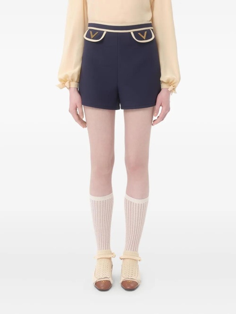 Valentino Garavani contrasting-panel shorts - Blue - zdjęcie produktu nr 1
