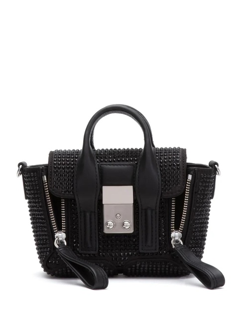3.1 Phillip Lim Pashli Nano crystal-embellished mini bag - Black - zdjęcie produktu nr 1