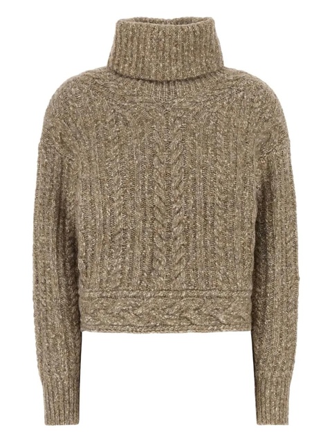 MARANT ÉTOILE cable-knit jumper - Brown - zdjęcie produktu nr 1