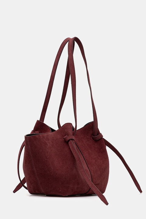 Yuzefi torebka zamszowa MOCHI kolor bordowy YUZCO-HB-MO-S024 - zdjęcie produktu nr 1