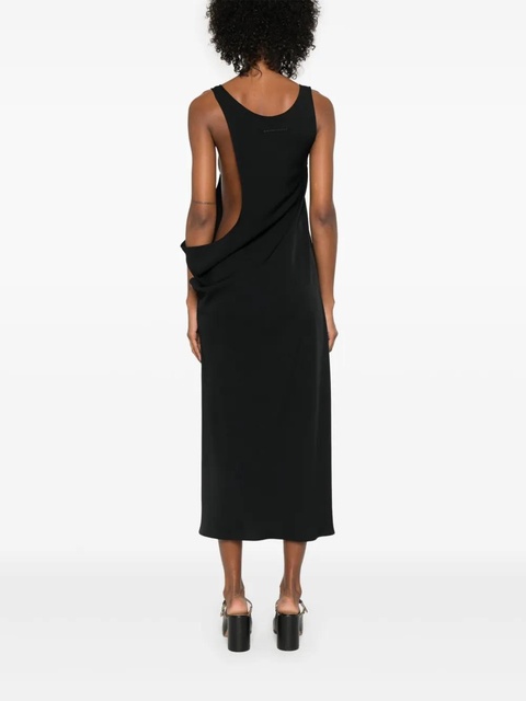 MM6 Maison Margiela asymmetric midi dress - Black - zdjęcie produktu nr 2