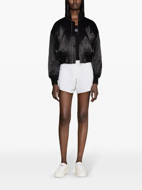 Zadig&Voltaire logo-charm cotton mini shorts - Grey - zdjęcie produktu nr 1