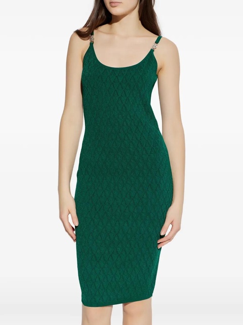 Versace embellished-strap midi dress - Green - zdjęcie produktu nr 2