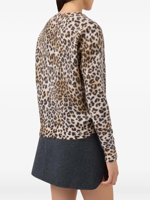 MC2 Saint Barth leopard v-neck sweater - Neutrals - zdjęcie produktu nr 2