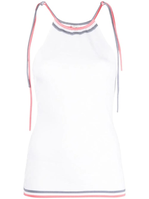 FENDI Fendi Mirror intarsia-knit top - White - zdjęcie produktu nr 1