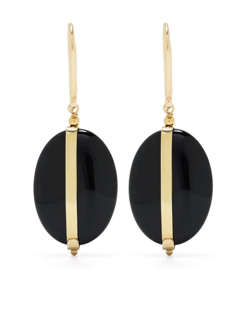 ISABEL MARANT stone-embellished drop earrings - Black - zdjęcie produktu nr 1