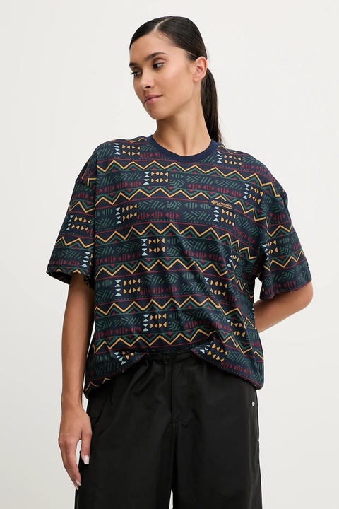 Columbia t-shirt bawełniany damski kolor granatowy 2135251 - zdjęcie produktu nr 1