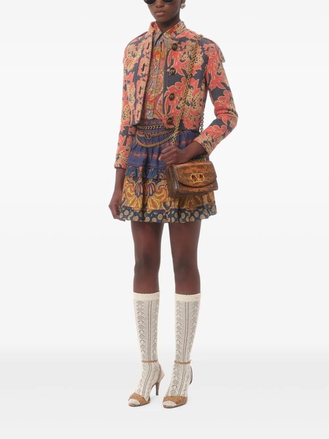 Valentino Garavani Apres L'Hiver jacquard caban jacket - Blue - zdjęcie produktu nr 2
