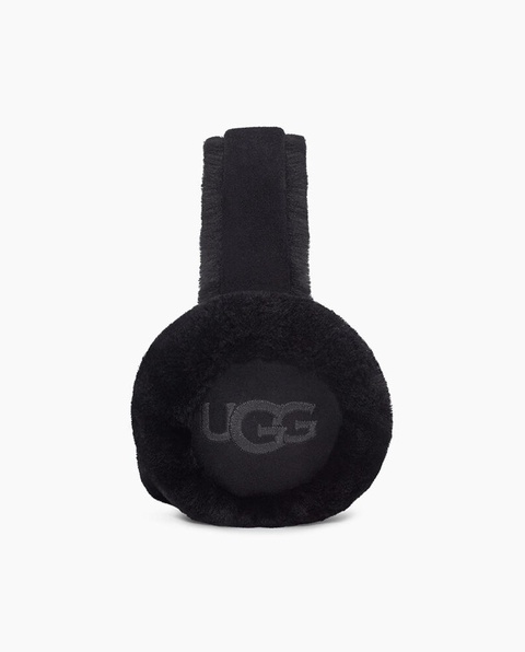 UGG - Czarne nauszniki Sheepskin - zdjęcie produktu nr 1