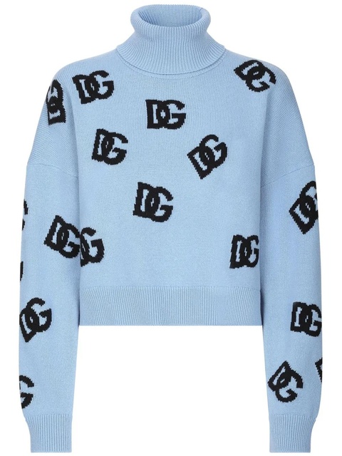 Dolce & Gabbana DNA logo embroidered sweater - Blue - zdjęcie produktu nr 1