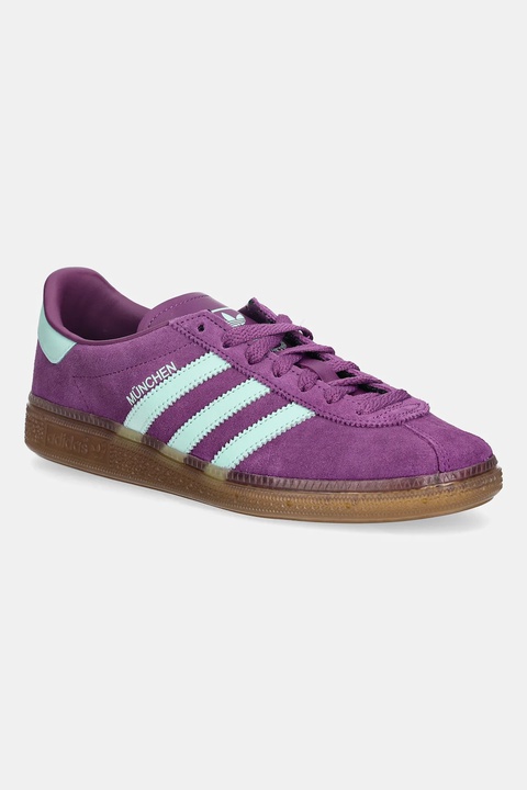 adidas Originals sneakersy zamszowe Muenchen damskie kolor fioletowy JS3995 - zdjęcie produktu nr 1