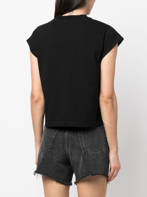 AGOLDE crew neck short-sleeve T-shirt - Black - zdjęcie produktu nr 2