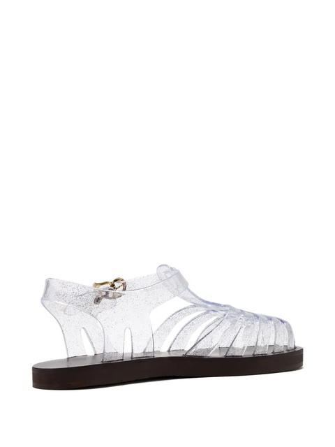 Ancient Greek Sandals glitter-embellished jelly sandals - White - zdjęcie produktu nr 2