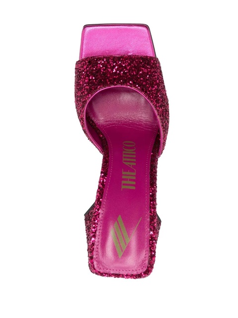 The Attico Devon 115mm glitter mules - Pink - zdjęcie produktu nr 2