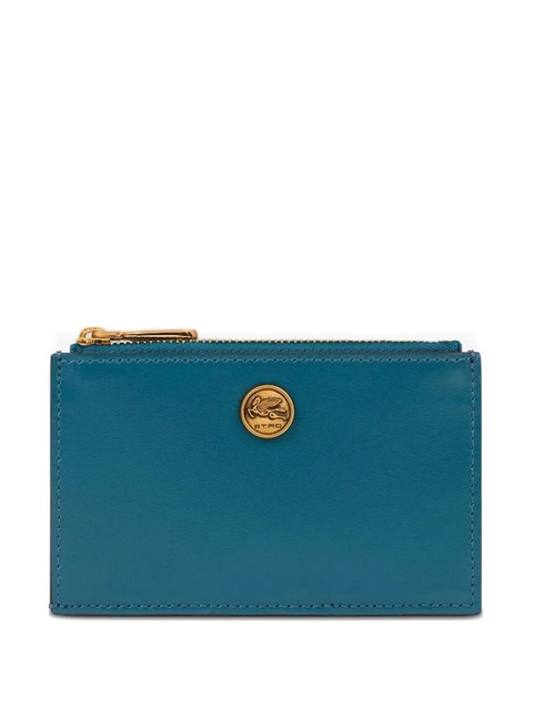 ETRO Pegaso-plaque cardholder - Blue - zdjęcie produktu nr 1