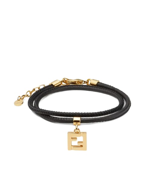 FENDI Forever leather bracelet - Black - zdjęcie produktu nr 2