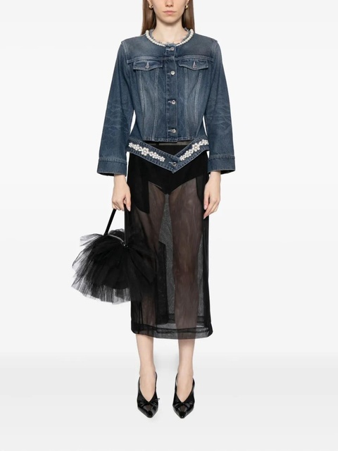 Simone Rocha Turbo denim jacket - Blue - zdjęcie produktu nr 2