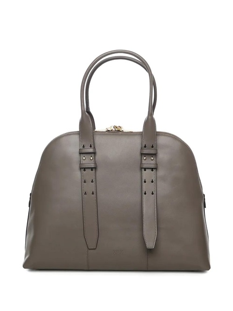 PINKO maxi Escape leather tote bag - Grey - zdjęcie produktu nr 2