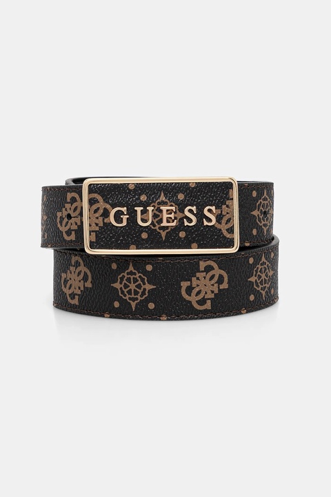 Guess pasek SILIA damski kolor czarny BW9307 P5430 - zdjęcie produktu nr 1