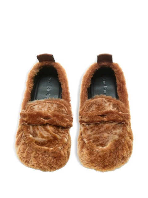 Acne Studios shearling loafers - Brown - zdjęcie produktu nr 2