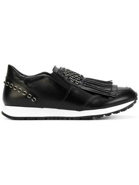Tod's fringed slip-on sneakers - Black - zdjęcie produktu nr 1