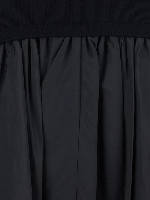 Simkhai elastic waist draped midi skirt - Black - zdjęcie produktu nr 2