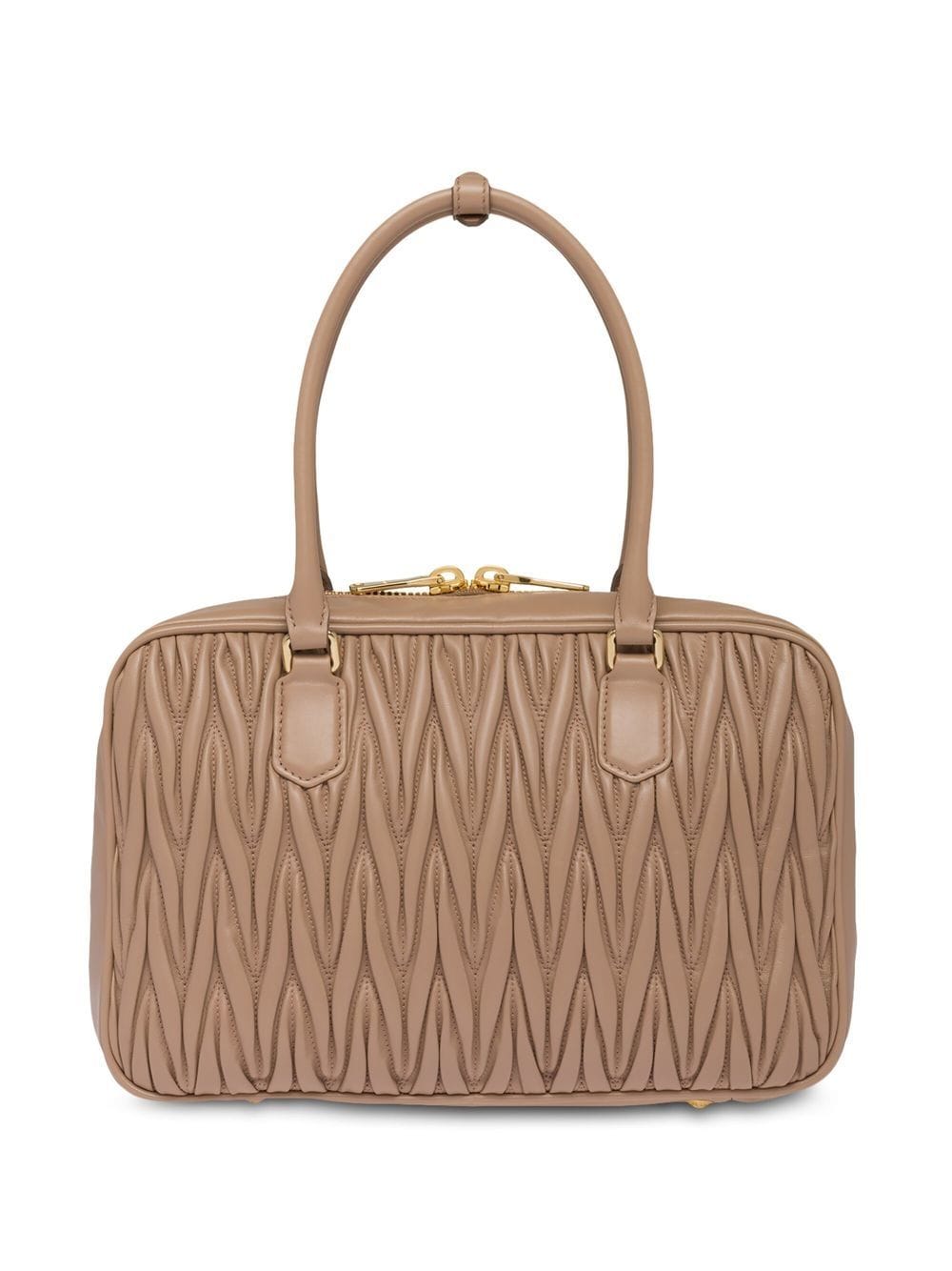 トートバッグ MIU MIU Matelasse Nappa Leather Tote Miu Miu Matelassé nappa leather tote bag - Neutrals za 11